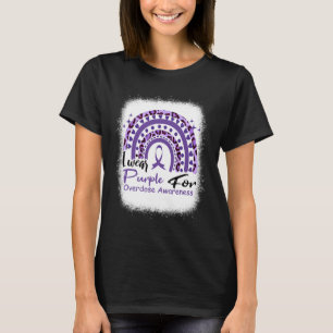 T-shirt En Août Nous Portons Violet Arc-En-Ciel Overdose