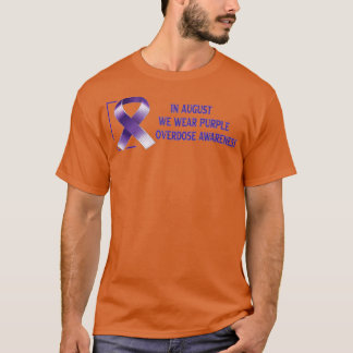 T-shirt En août nous portons violet Internationale Overdos
