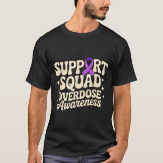 T-shirt En août, portez du violet Overdose Awareness Purpl