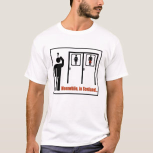 T-shirt En attendant, dans la plaisanterie écossaise drô