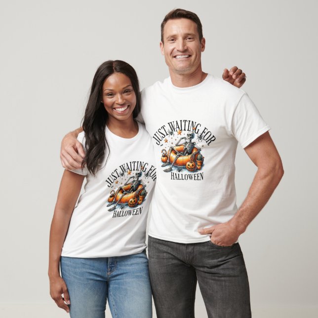T-shirt En attendant Halloween - Halloween (Unisexe)