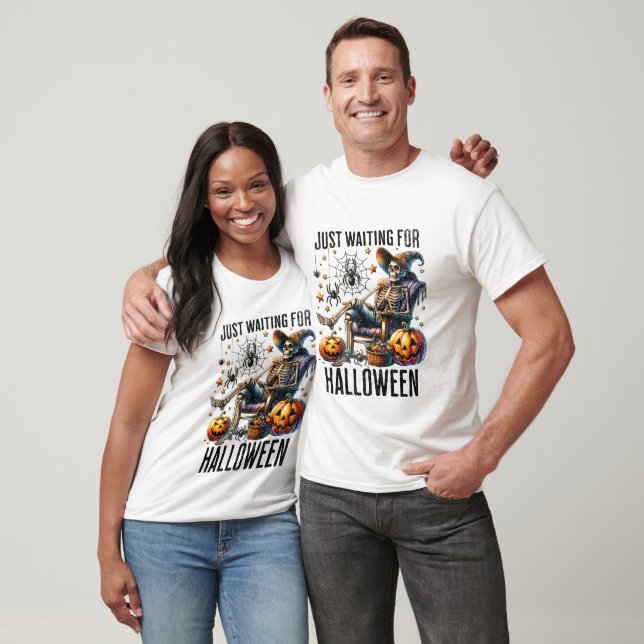 T-shirt En attendant Halloween - Halloween (Unisexe)