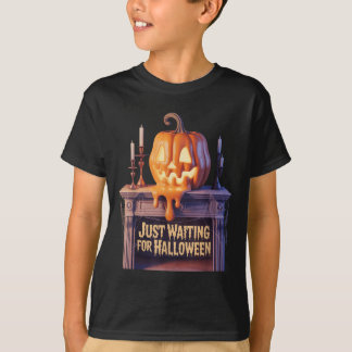 T-shirt En attente d'Halloween Jack-o'-lantern Hallowee