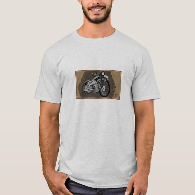 T-shirt "En avant de lui est le temps" vue - par des (Devant)