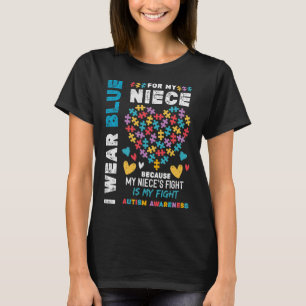 T-shirt En Avril, Je Porte Du Bleu Pour Ma Sensibilisation