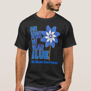 T-shirt En Avril, Nous Portons Bleu Cool Prévention De La