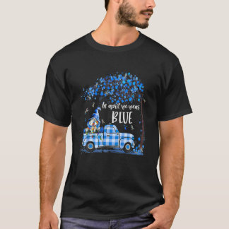 T-shirt En Avril Nous Portons Bleu Sensibilisation sur l'a