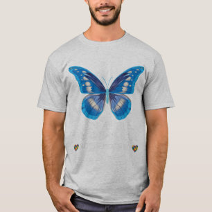 T-shirt En Avril Nous Portons Blue chemise Papillon Ruban