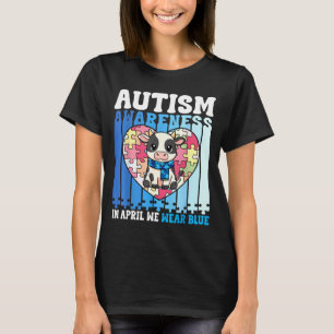 T-shirt En Avril Nous Portons Des Puzzles De Vache De La S