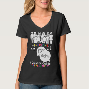 T-shirt En Avril Nous Portons Rouge Au Lieu D'Autisme Les 