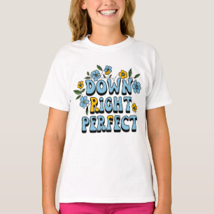 T-shirt En Bas À Droite Parfait Accent Floral Garder Porte