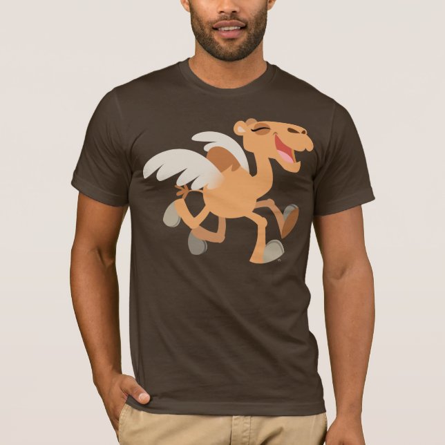 T-Shirt En Camel Aigu Cartoon (Devant)