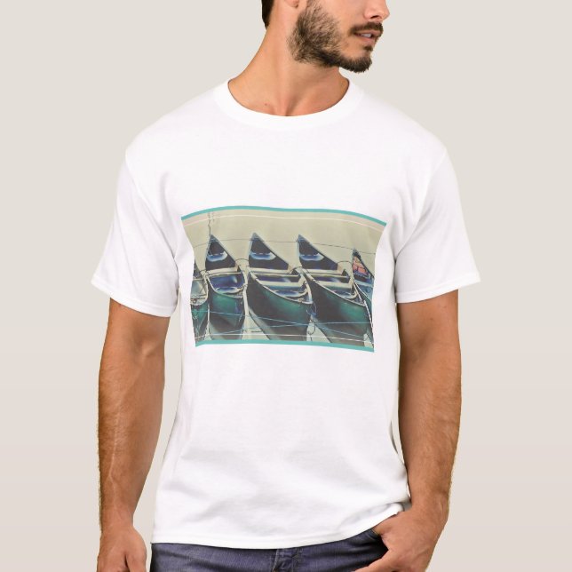 T-shirt en canoë pour hommes (Devant)