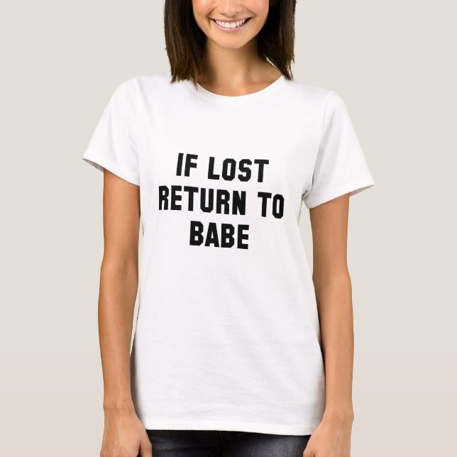 T-shirt En Cas De Perte Retourner Au Bébé (Devant)