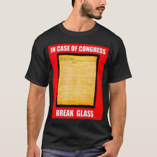 T-shirt En cas de verre de coupure du congrès
