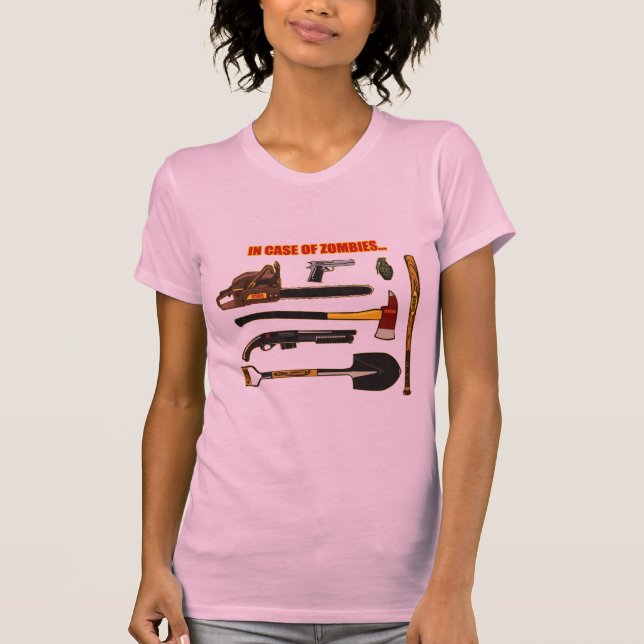 T-shirt En cas de zombis… (Devant)