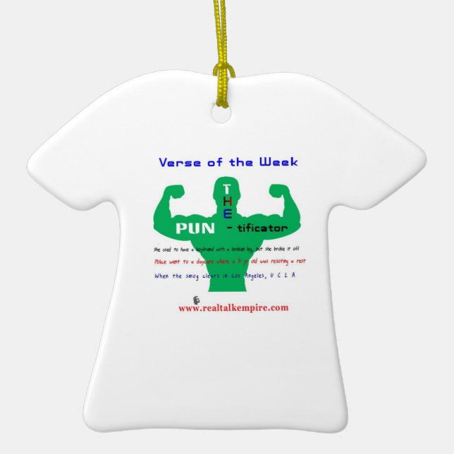 T-shirt En Céramique CALEMBOUR - ornement (Devant)