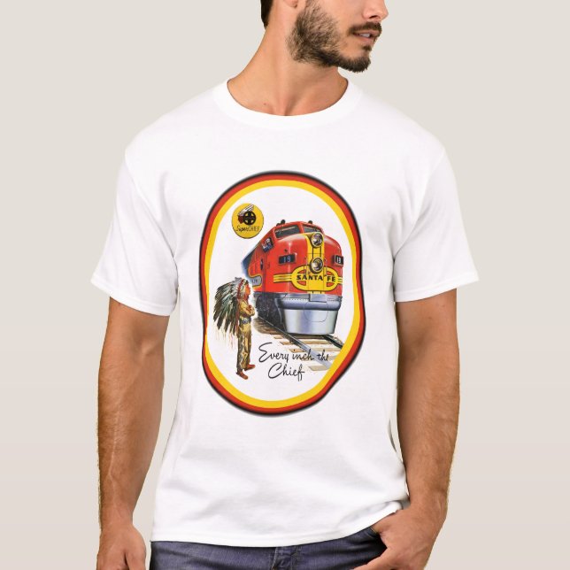 T-shirt en chef superbe de train de Santa Fe (Devant)