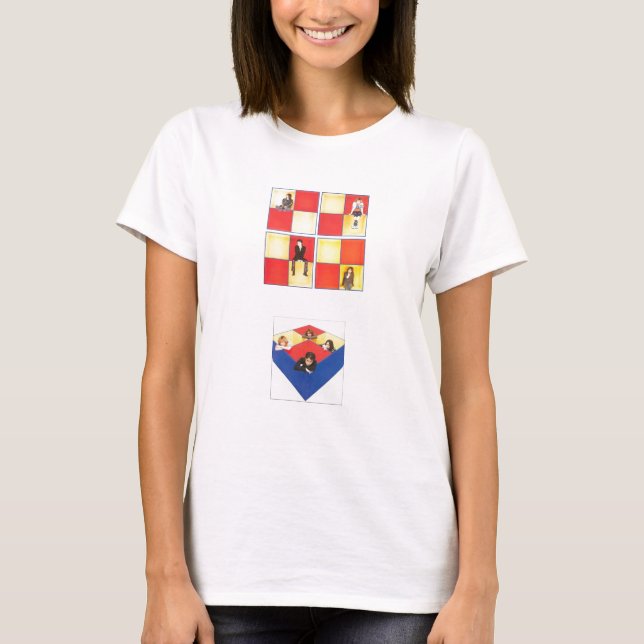 T-shirt En Ciel de L'arc dans des boîtes (Devant)