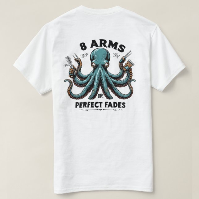 T-Shirt en coiffure Octopus - 8 Armoiries pour des (Design dos)