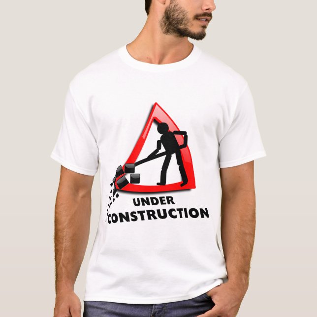 T-shirt en construction (Devant)