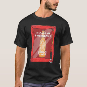 T-shirt En Coque De La Crise D'Urgence Verre Bière Alcool
