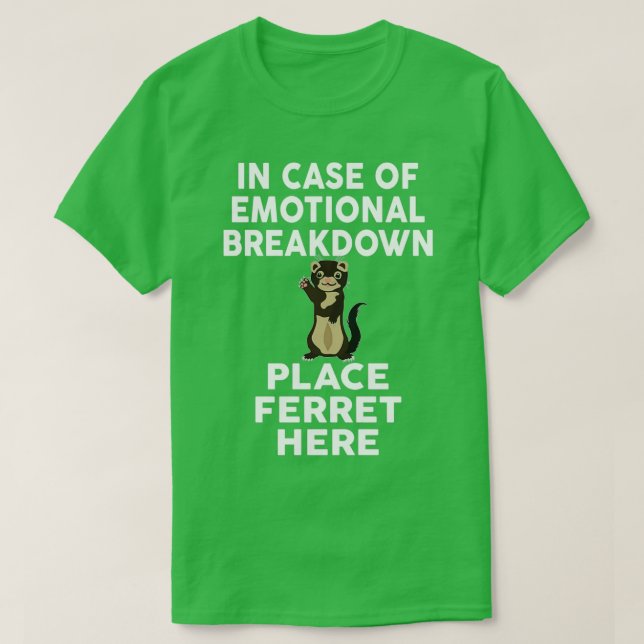 T-shirt En Coque De Ventilation Émotionnelle Place Ferret  (Design devant)