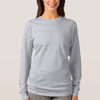 T-shirt en coton à manches longues Unisex Grey