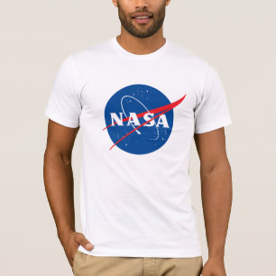 T-shirt en coton ajusté Iconique de la NASA (blanc