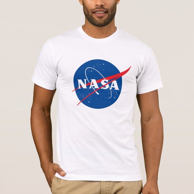 T-shirt en coton ajusté Iconique de la NASA (blanc (Devant)