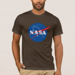 T-shirt en coton ajusté Iconique de la NASA (Brown<br><div class="desc">AVIS IMPORTANT : Insignes et identificateurs de la NASA fournis et utilisés avec la permission de la NASA.</div>