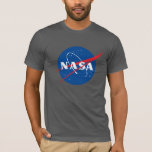 T-shirt en coton ajusté Iconique de la NASA (gris<br><div class="desc">AVIS IMPORTANT : Insignes et identificateurs de la NASA fournis et utilisés avec la permission de la NASA.</div>