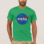 T-shirt en coton ajusté Iconique de la NASA (vert<br><div class="desc">AVIS IMPORTANT : Insignes et identificateurs de la NASA fournis et utilisés avec la permission de la NASA.</div>