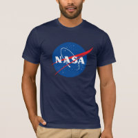 T-shirt en coton ajusté Iconique NASA (bleu ciel n