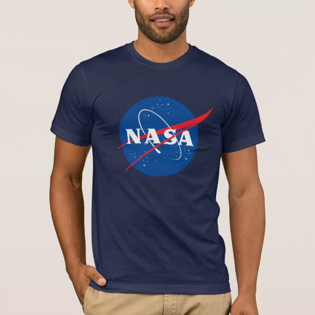 T-shirt en coton ajusté Iconique NASA (bleu ciel n (Devant)