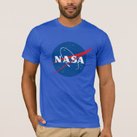T-shirt en coton ajusté Iconique NASA (bleu Neptun
