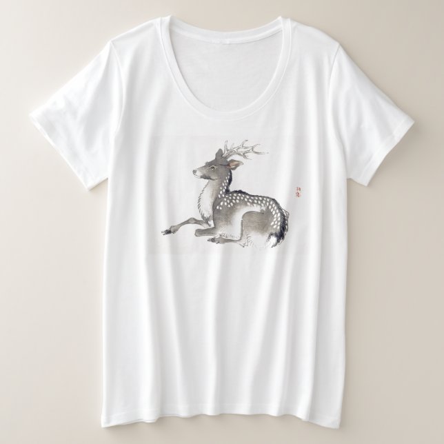 T-SHIRT EN COTON DE LA TAILLE INITIALE JAPONAISE D (Design devant)
