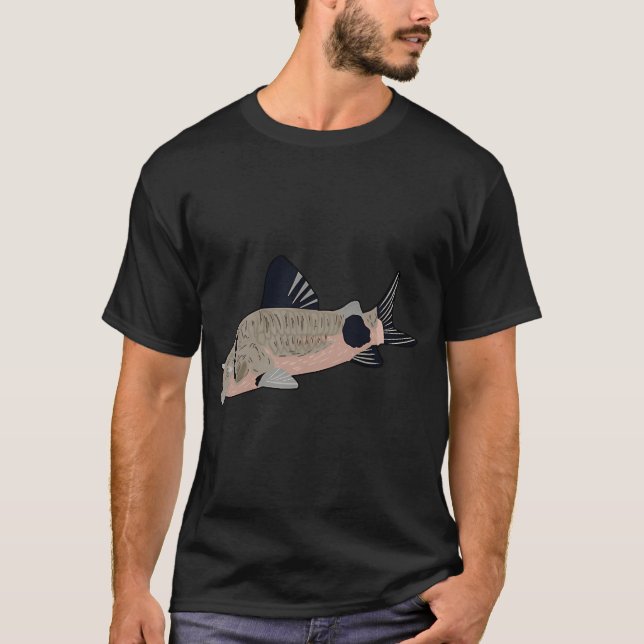 T-shirt En couple avec la pêche (Devant)