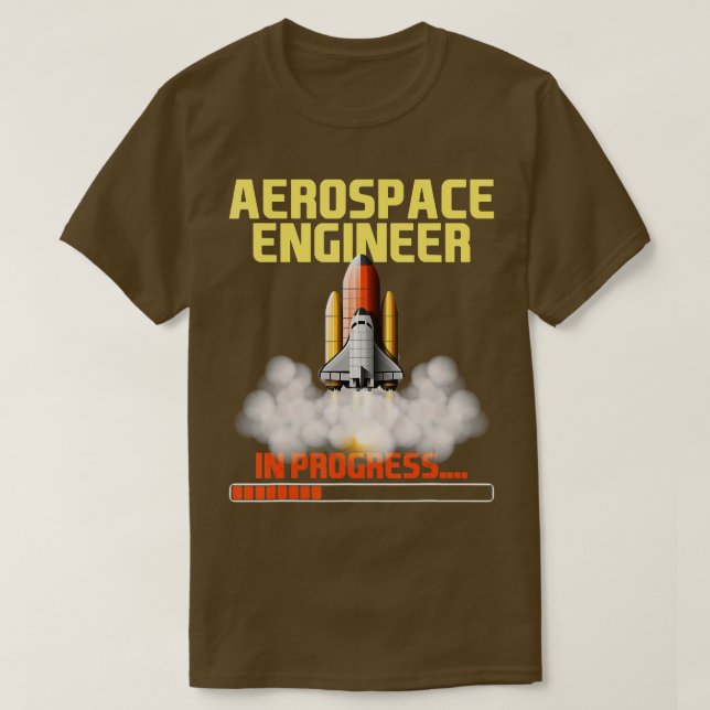 T-shirt En cours Ingénieur aérospatial Engin aéronautique (Design devant)