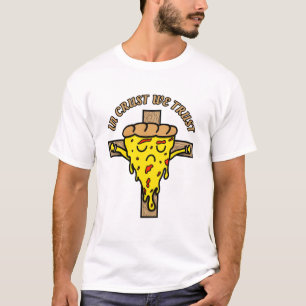 T-shirt En croûte nous croyons - Amoureux de Pizza Drôle 