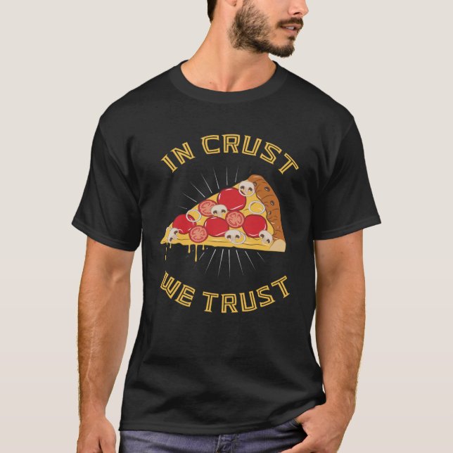 T-shirt En croûte nous faisons confiance Pizza Word Game d (Devant)