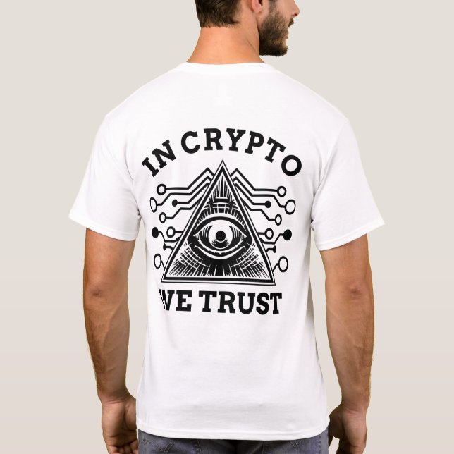 T-shirt En Crypto, nous avons confiance (Dos)