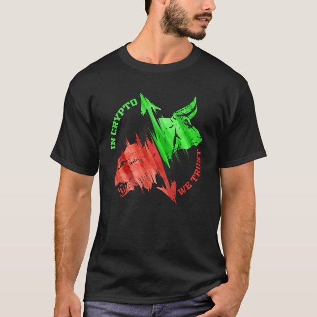 T-shirt En Crypto nous faisons confiance à CryptoCurrency  (Devant)