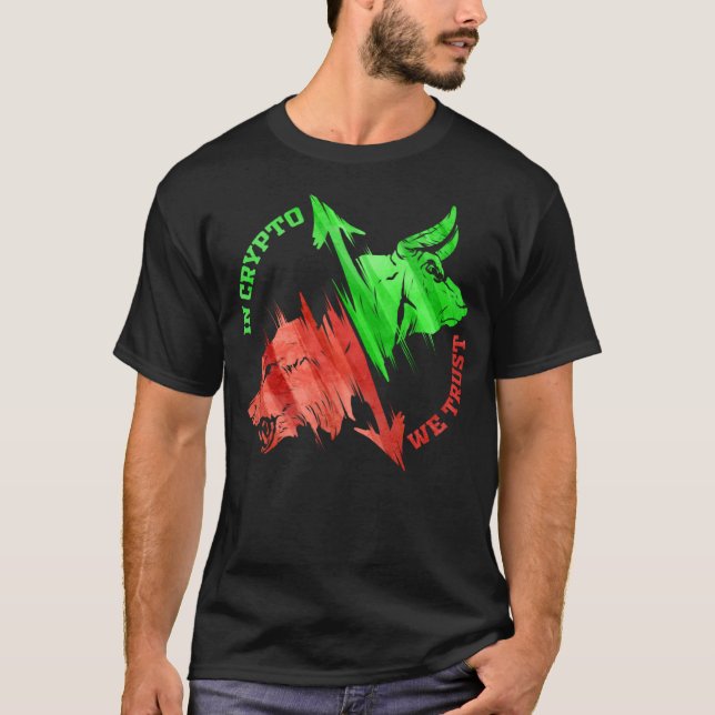 T-shirt En Crypto nous faisons confiance à CryptoCurrency  (Devant)