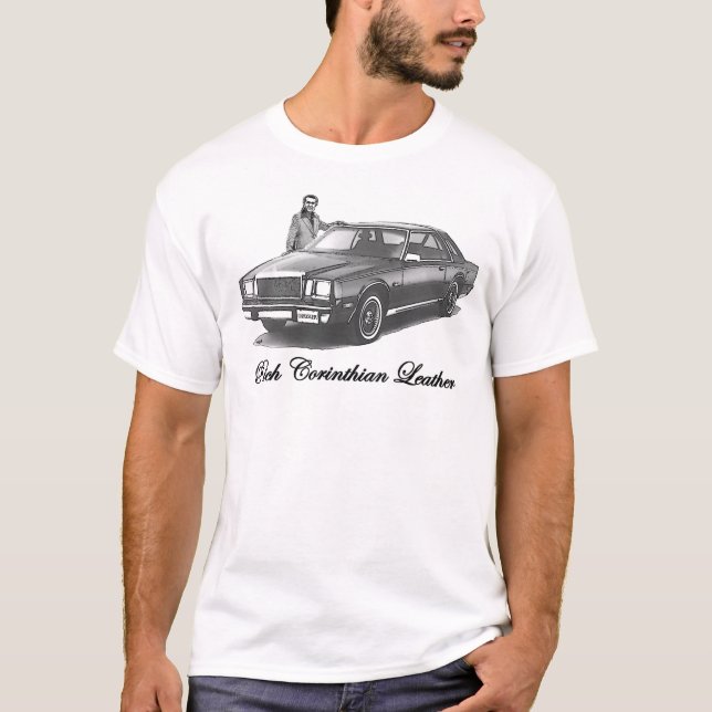 T-shirt en cuir corinthien riche (Devant)