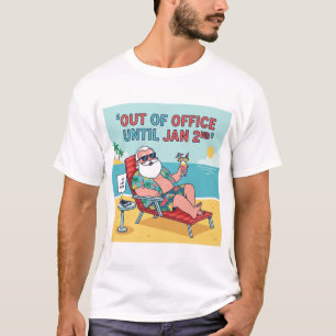 T-shirt En dehors du bureau – Tee-shirt de vacances post-f