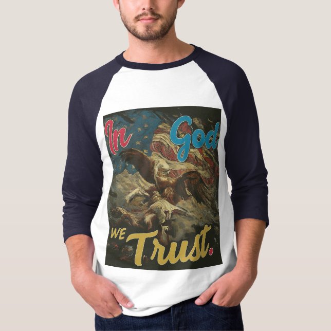 T-shirt En Dieu, nous faisons confiance (Devant)