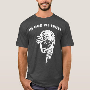 T-shirt En Dieu, Nous Faisons Confiance Au Design Artistiq