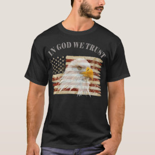 T-shirt En Dieu, nous faisons confiance au respect américa