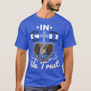 T-shirt En Dieu nous faisons confiance, Eagle American Fla